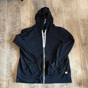 Vuori Charcoal Hoodie with Drawstrings